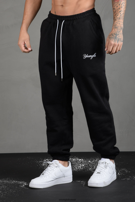 Youngla Joggers - YoungLA الرجال 211 له الركضون أسود 4L466B858 ملابس