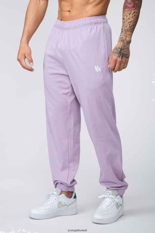 Youngla Joggers - YoungLA الرجال 234 بنطال رياضي بغطاء مضخة باستيل لافندر الباستيل 4L466B879 ملابس