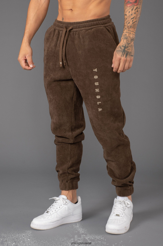 Youngla Joggers - YoungLA الرجال 244 ركض أسبن بني 4L466B930 ملابس