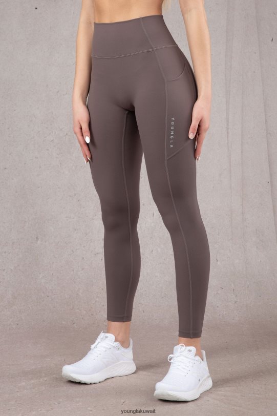 Youngla Joggers - YoungLA نحيف طماق الطاقة W214 الكمأة البرقوق 4L466B1164 ملابس